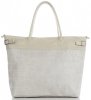 Kožené kabelka shopper bag Vittoria Gotti béžová V691622
